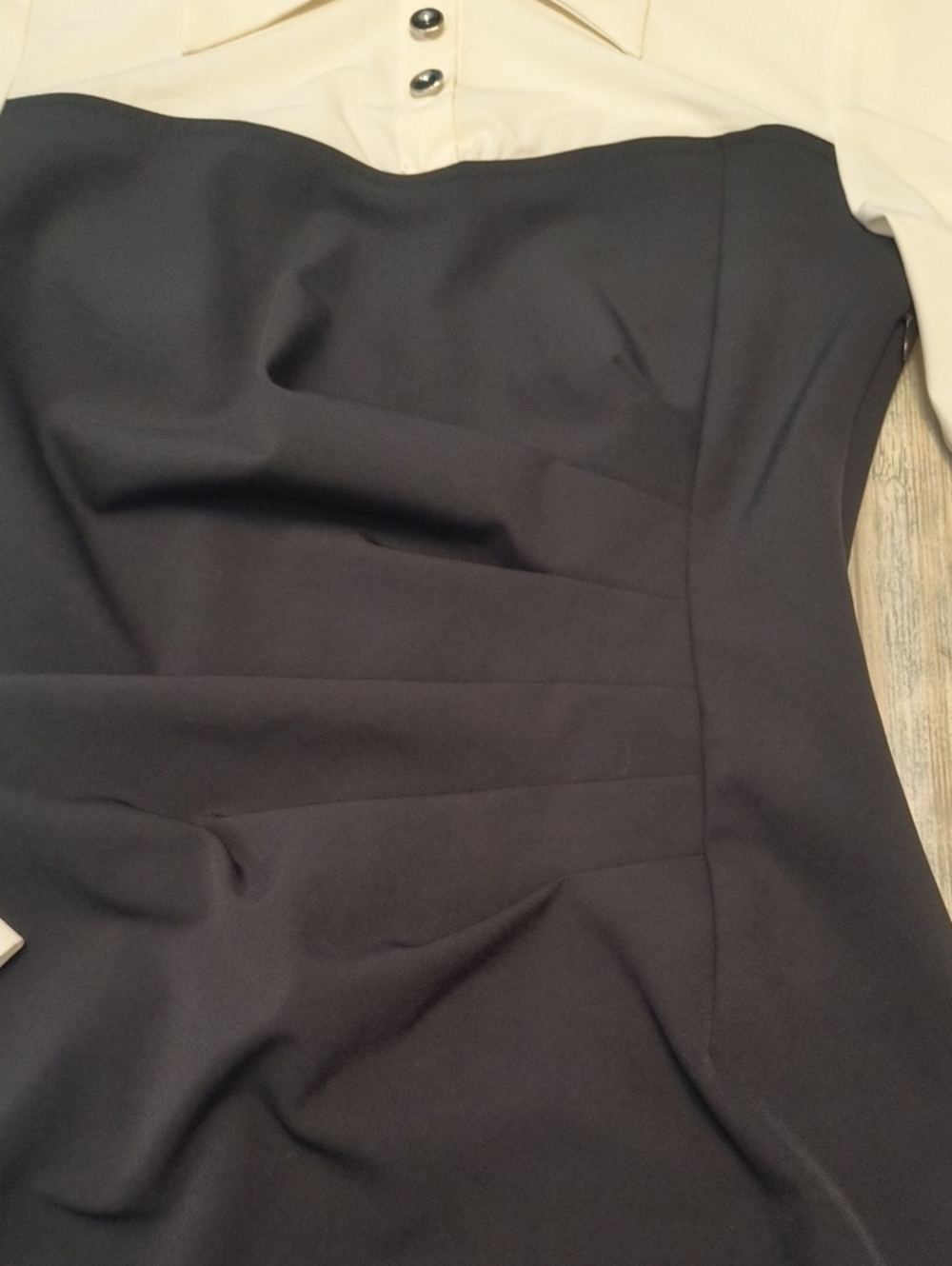 Joseph Ribkoff two-tone, colorblock sheath dress Sz 8 - Picture 4 of 9